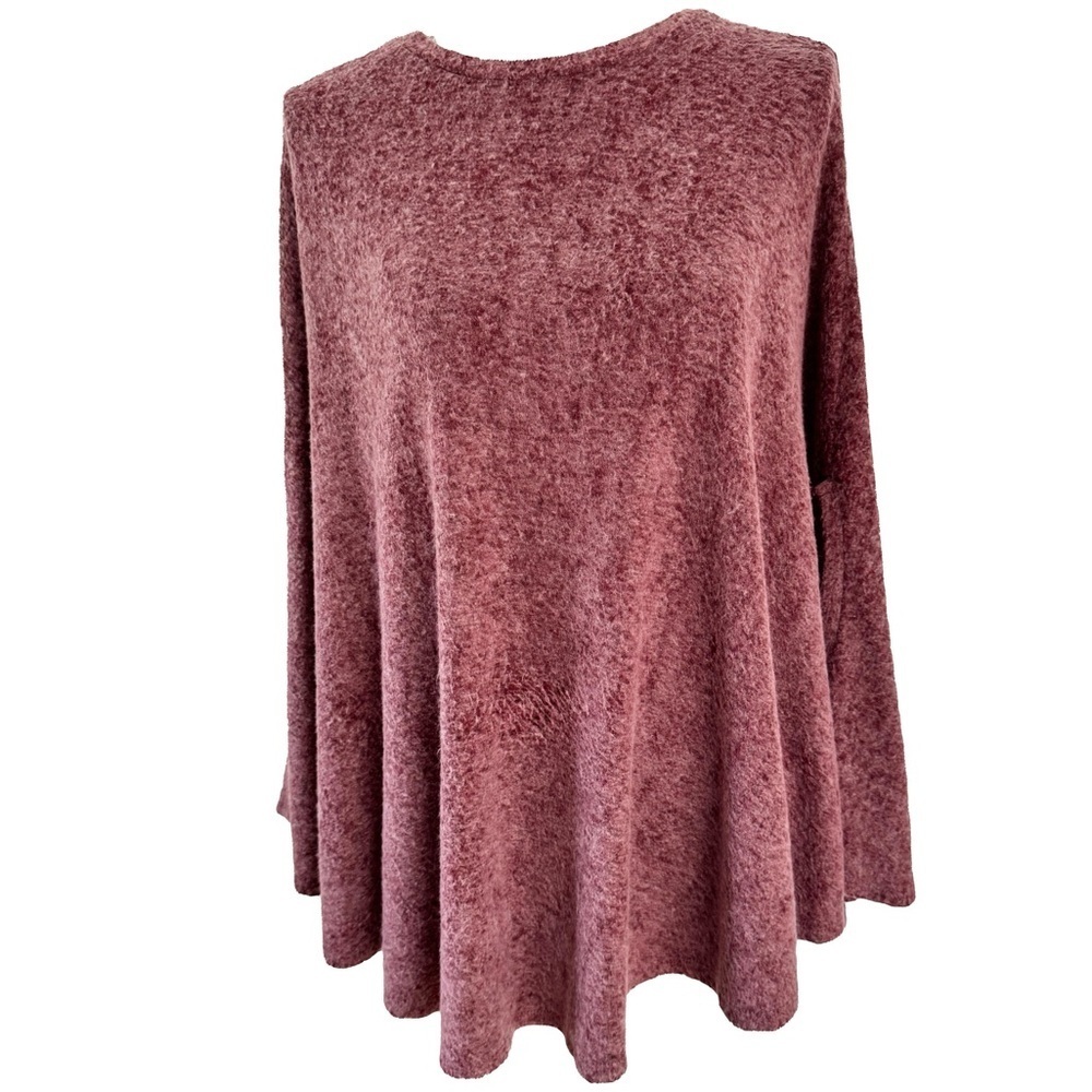Elegant Mauve Women's Poncho
